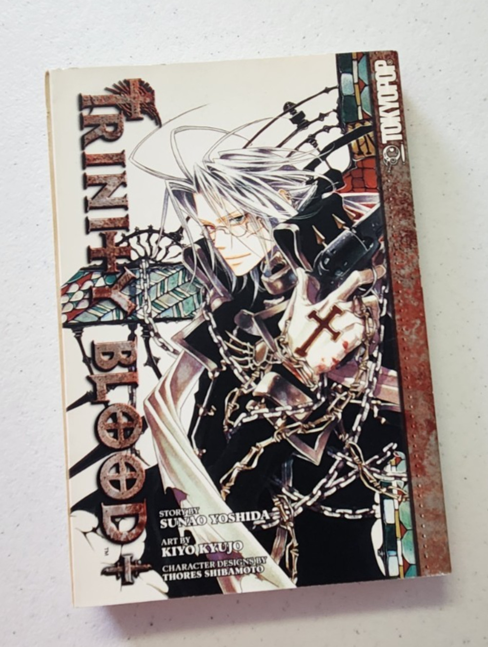 Trinity Blood Vol 1 Manga 2006 Paperback First Printing by Sunao Yoshida OOP